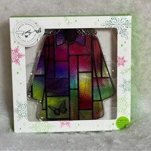 Dolly Parton Coat of Many Colors Christmas Stained Glass Wall Decor/Ornament NEW